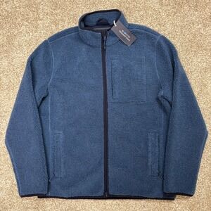 NWT Vineyard Vines On-The-Go Fleece FZ Mens Medium Moonshine Full Zip Jacket